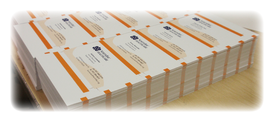 We have cost effective ways to produce full color business cards in quantities <br>  large or small, usually within two or three days. Ask us about our full color shells.